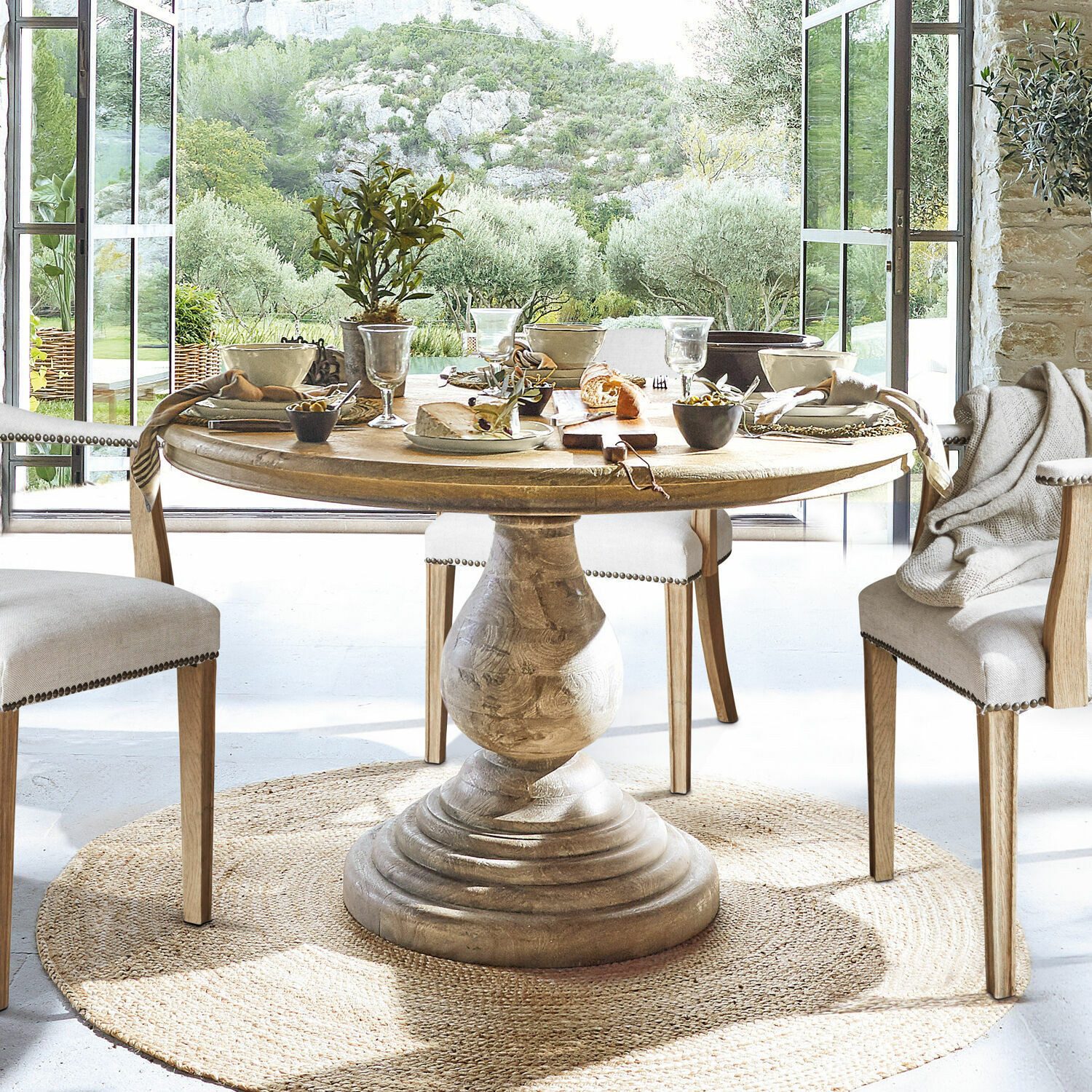 Mirabeau Esstisch Tisch Orlin antikbraun günstig online kaufen