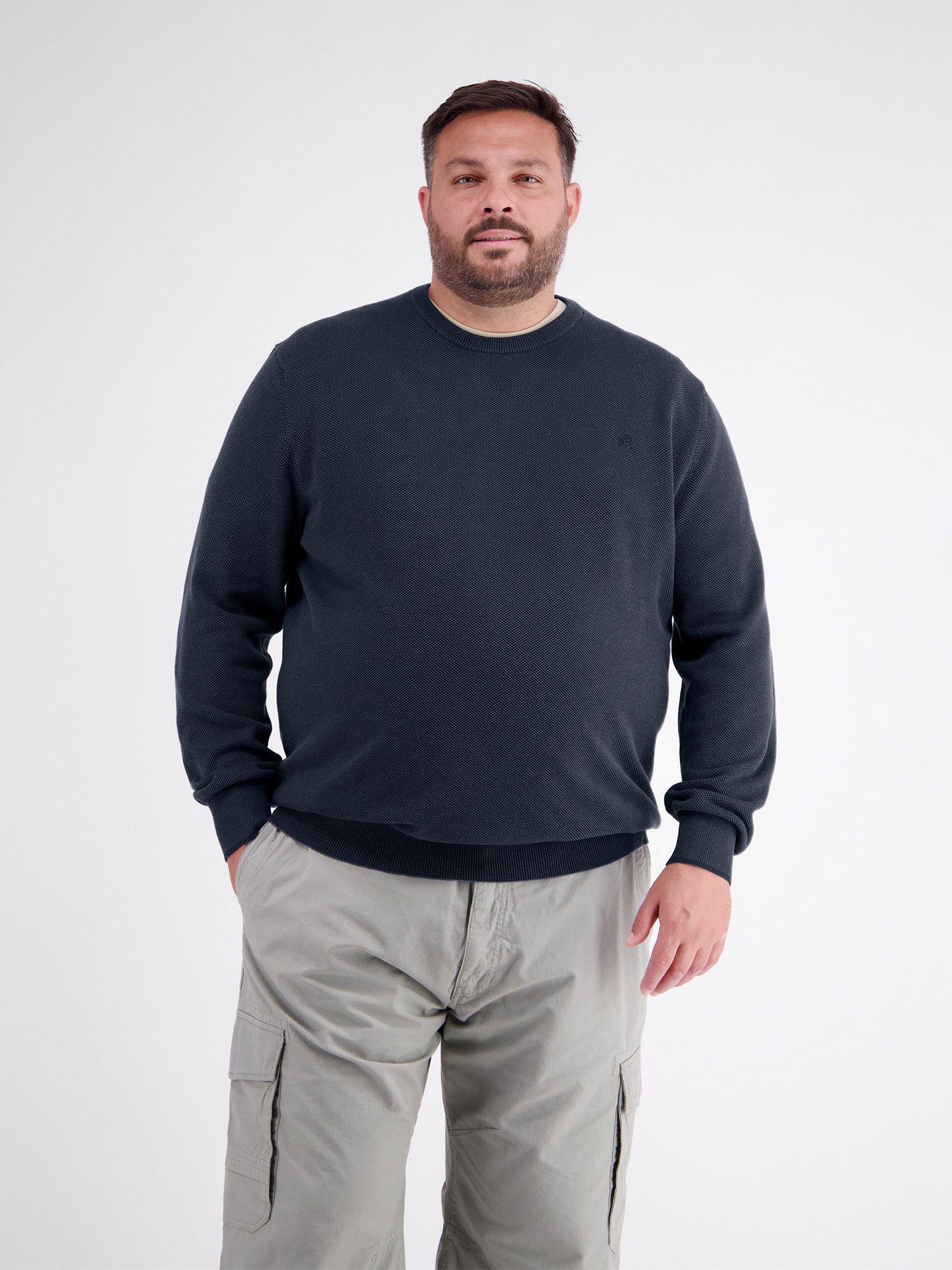 LERROS Sweatshirt Sweatshirt in sportlicher 2-Tone-Optik