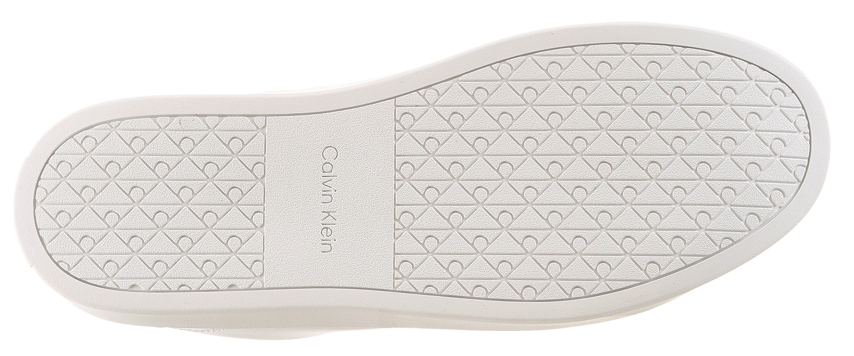 Calvin Klein Jeans CLASSIC CUPSOLE LACEUP LTH Sneaker Schnürschuh, Freizeitschuh mit Fersenbesatz und seitlichem CK-Logo