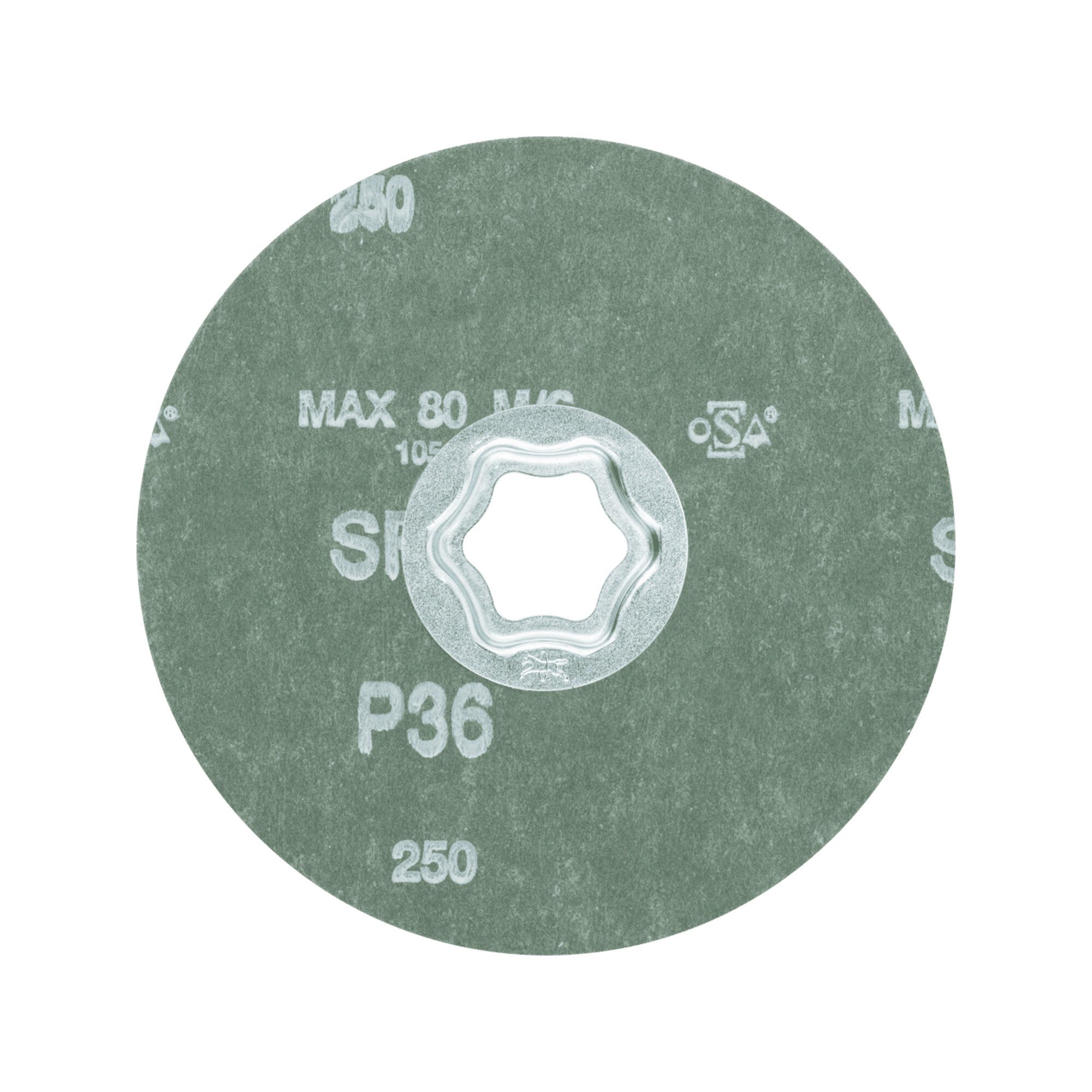 Pferd Schleifscheibe PFERD TOOLS COMBICLICK SiC Fiberscheibe Ø 115 mm SIC36 für harte NE Me