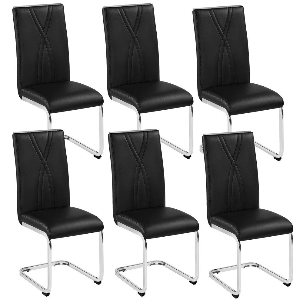 Yaheetech Esszimmerstuhl (6 St), 2/4/6er Küchenstühle-Set mit Metallunterge günstig online kaufen