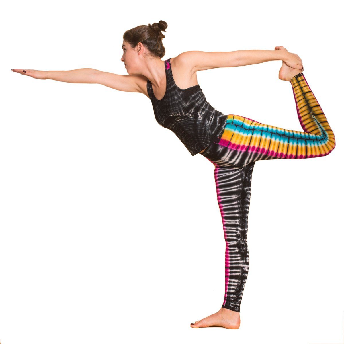 Leggings natürlicher Leggings 'Zebra' Yogaleggings Goa Legging Unikat PANASIAM Viskose N009 Batik lange aus Look Sportleggings Hose Leggings im Batik color-squeeze Sporthose