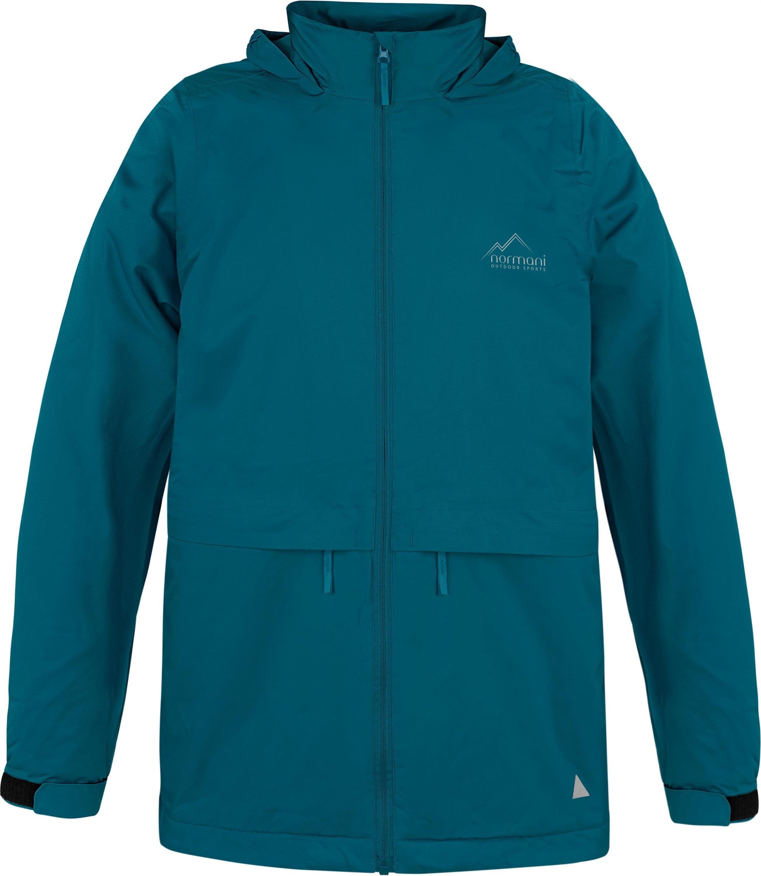 normani Regenjacke Kinder Regenjacke mit Fleecefutter Taunton Wasserdichte Softshelljacke mit Kapuze und Reflektoren