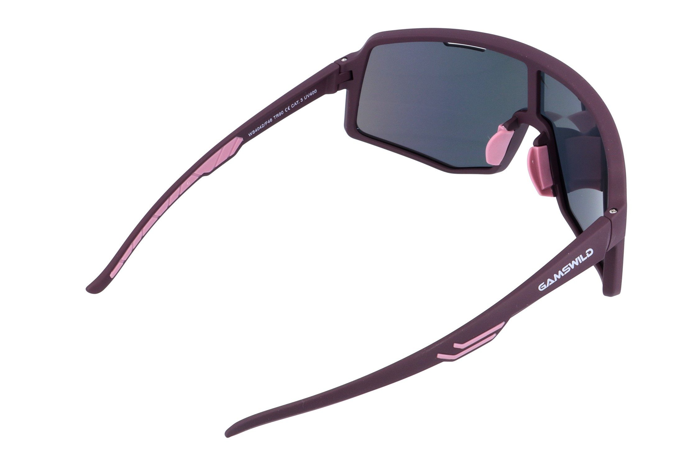 Gamswild Sonnenbrille UV400 Sonnenbrille Fahrradbrille Skibrille TR90 schnelle Brille Damen Herren WS4042 in, lila, blau, schw.-rot, oliv, beere, weiß