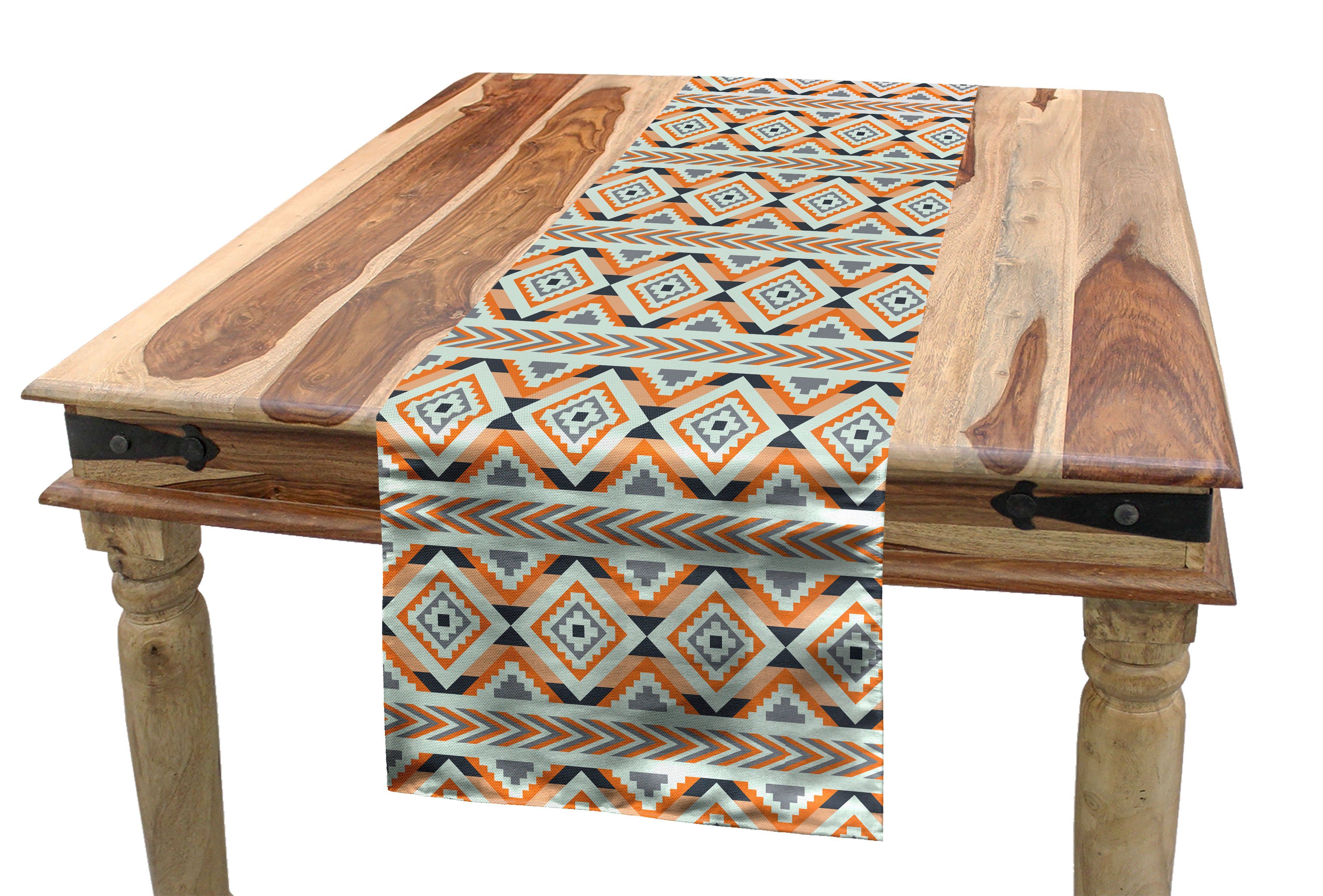 Abakuhaus Tischläufer Esszimmer Küche Arrows Geometrisch Aztec Dekorativer Rechteckiger Conceptual Tischläufer