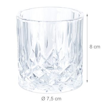 relaxdays Whiskyglas Whisky Gläser 4er Set, Glas