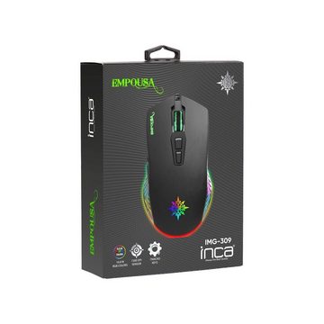 INCA Empouse RGB Licht Makro Tasten Professional Gaming Maus Gaming-Maus