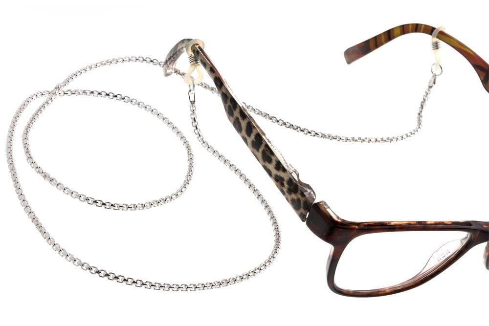 Silberkettenstore Brillenkette Brillenkette No. 3 - 925 Silber, Länge wählbar von 65-110cm
