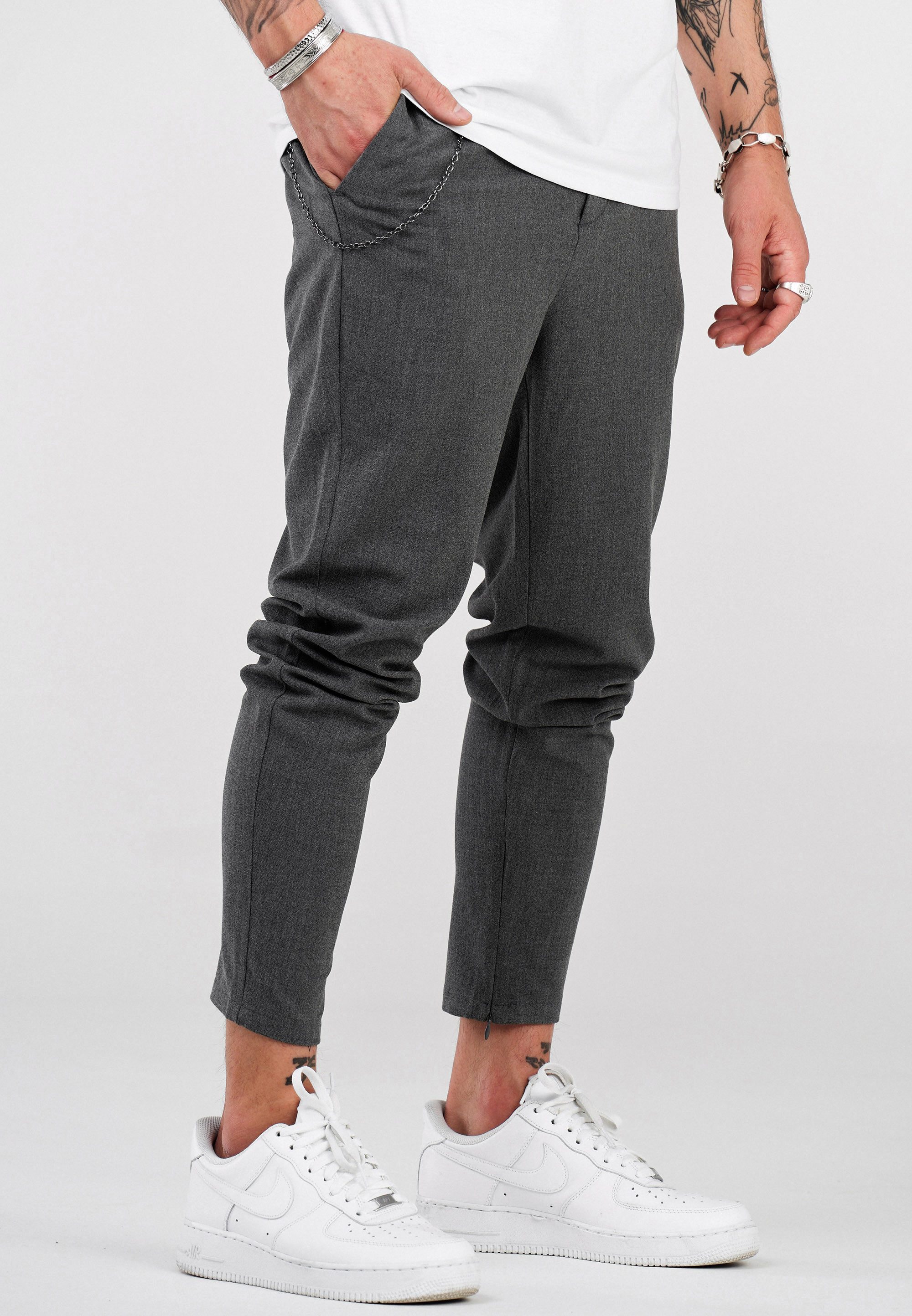 behype Chinohose B-KAY mit Reißverschluss am günstig online kaufen