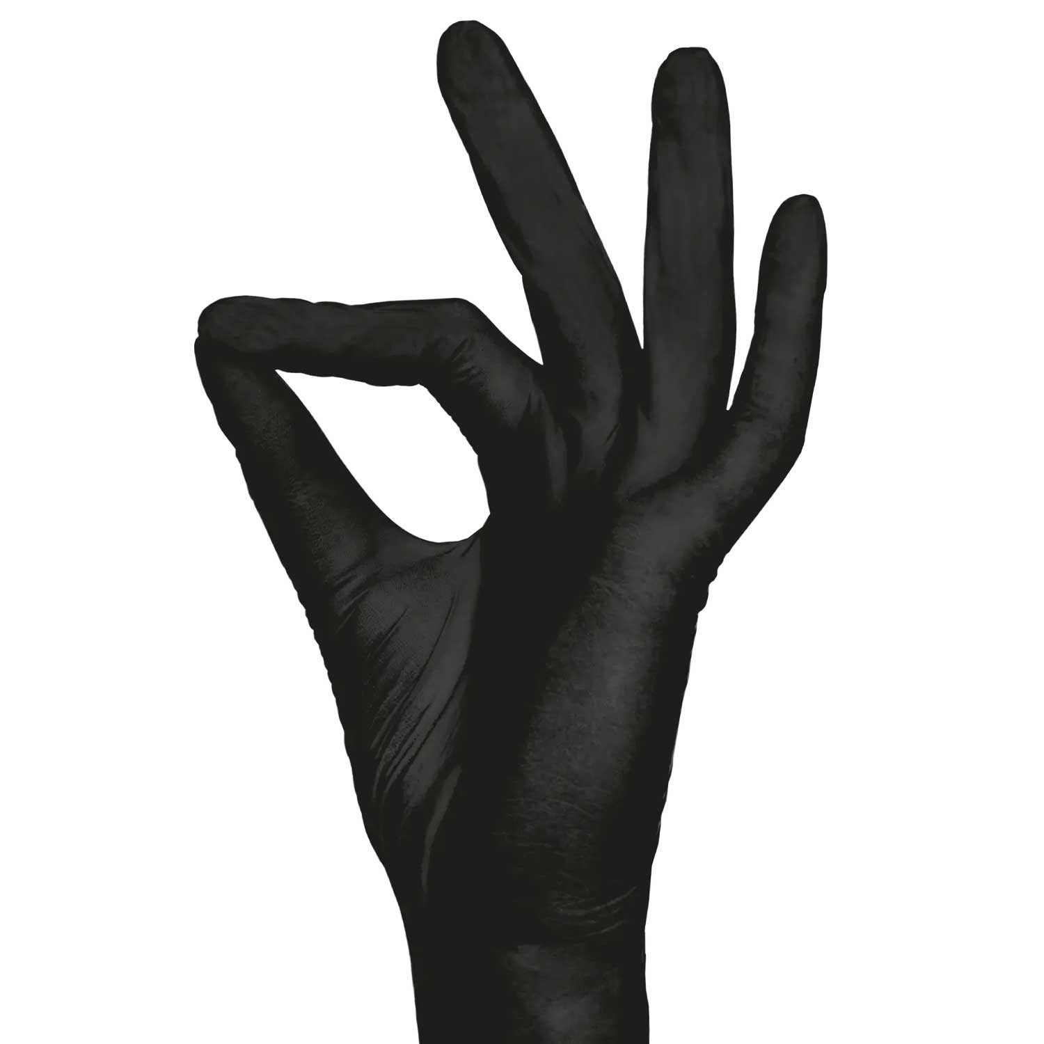 AMPri Nitril-Handschuhe Med-Comfort Style Black Nitrilhandschuhe XL, 10 x 100 Stück