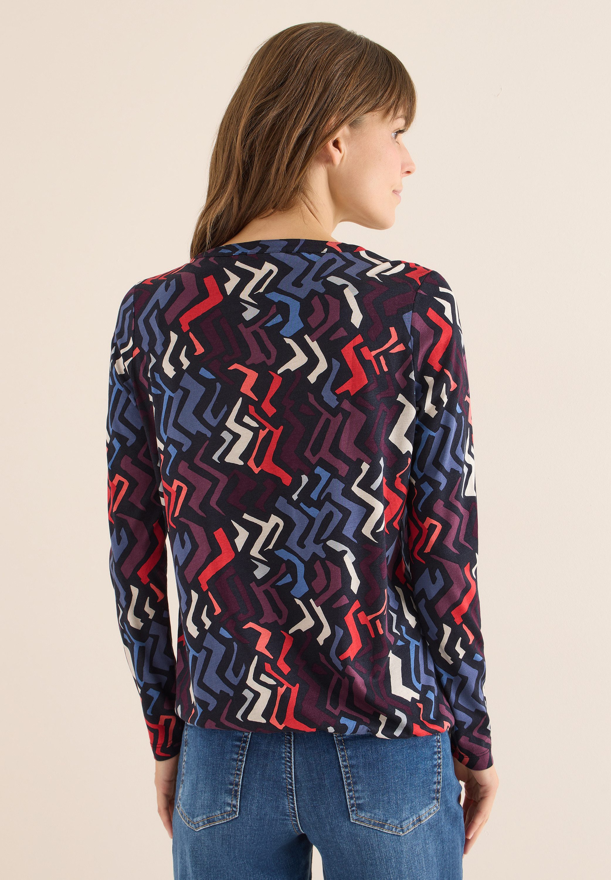 CECIL Langarmshirt aus softem Materialmix günstig online kaufen