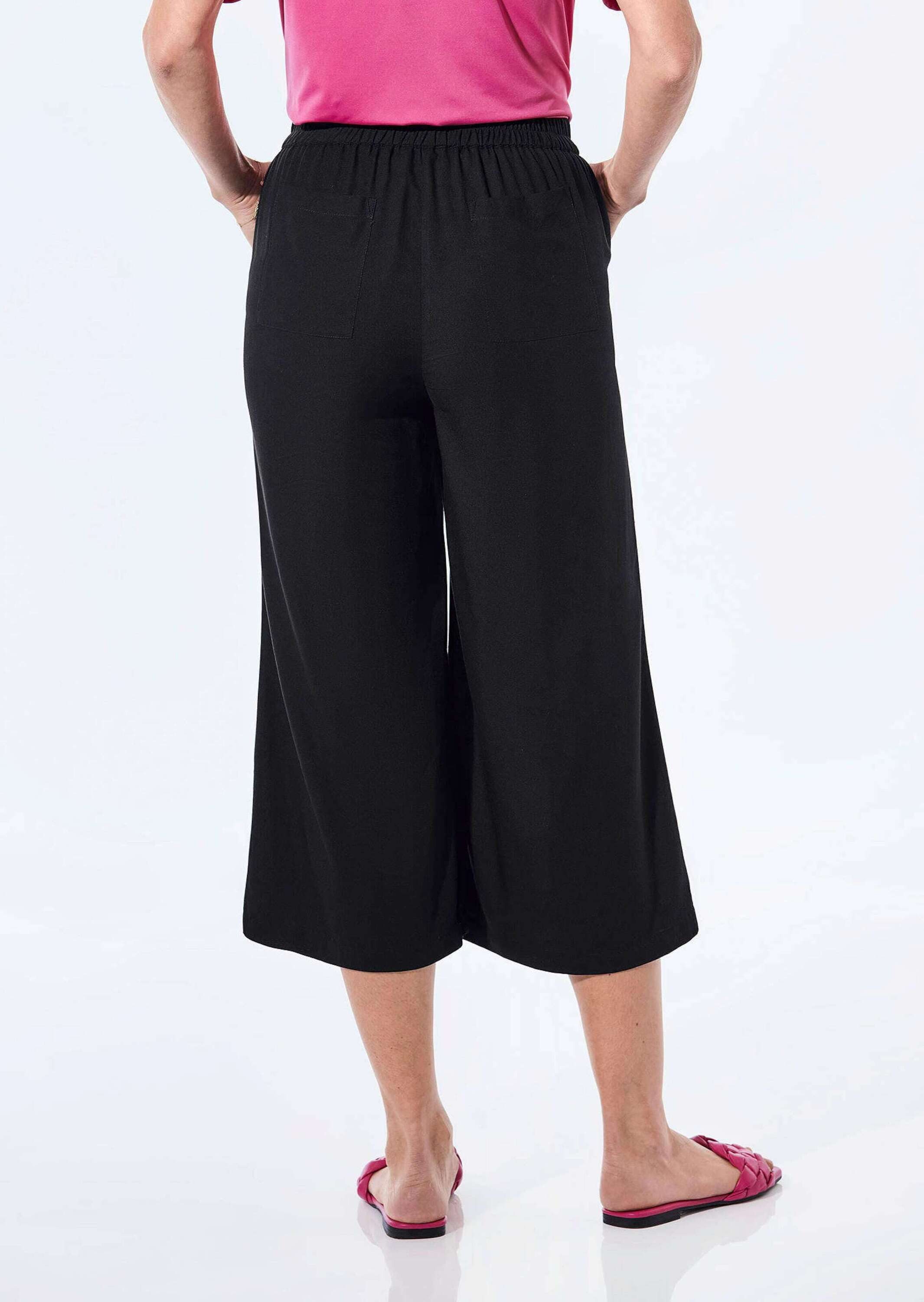 GOLDNER Schlupfhose Kurzgröße: Hose mit Schlupfbund und Zierelement