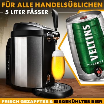 CLATRONIC Bierzapfanlage BZ 3740, für alle handelsüblichen 5 Liter Bierfässer