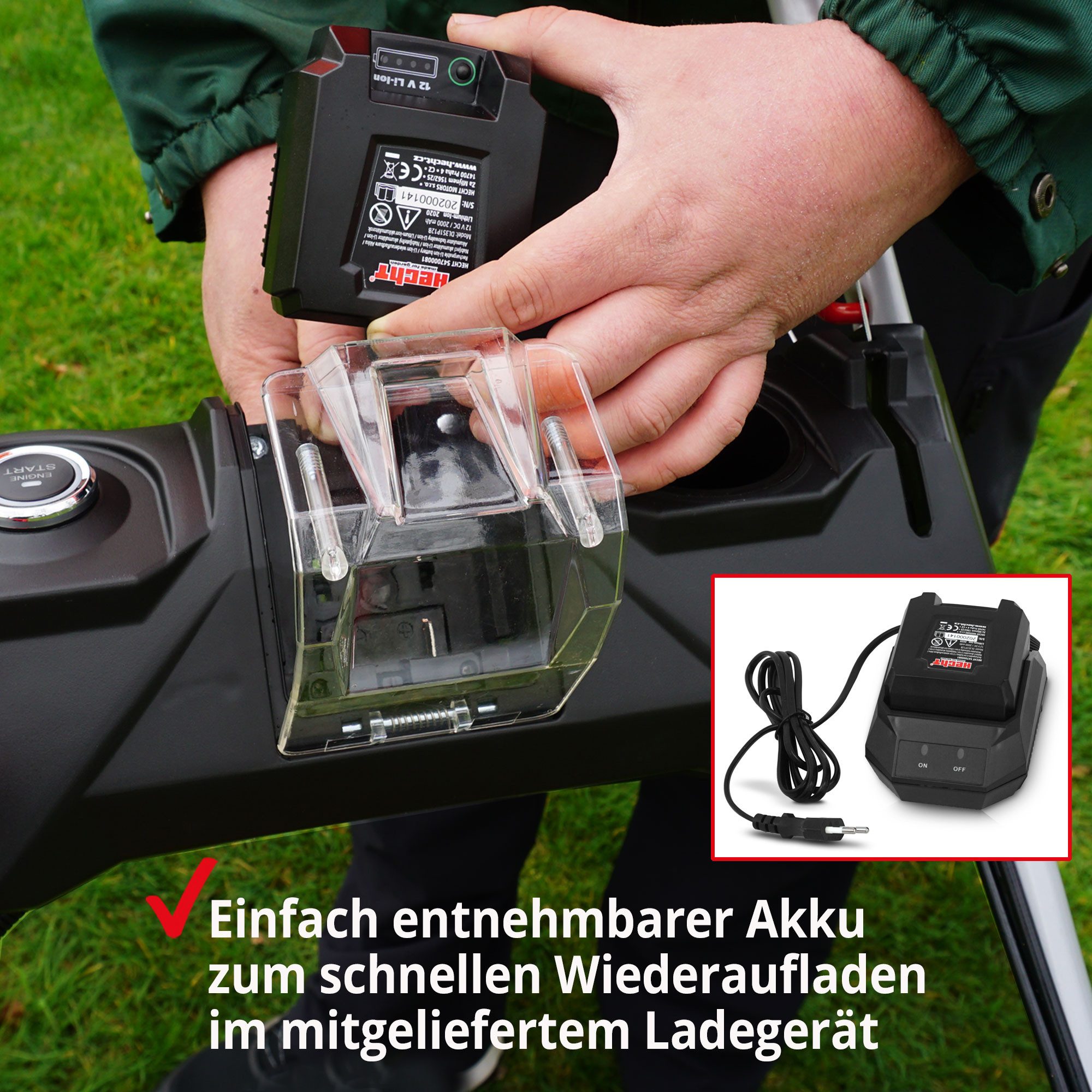 Hecht Benzinrasenmäher 554 SXE 5in1 mit günstig online kaufen