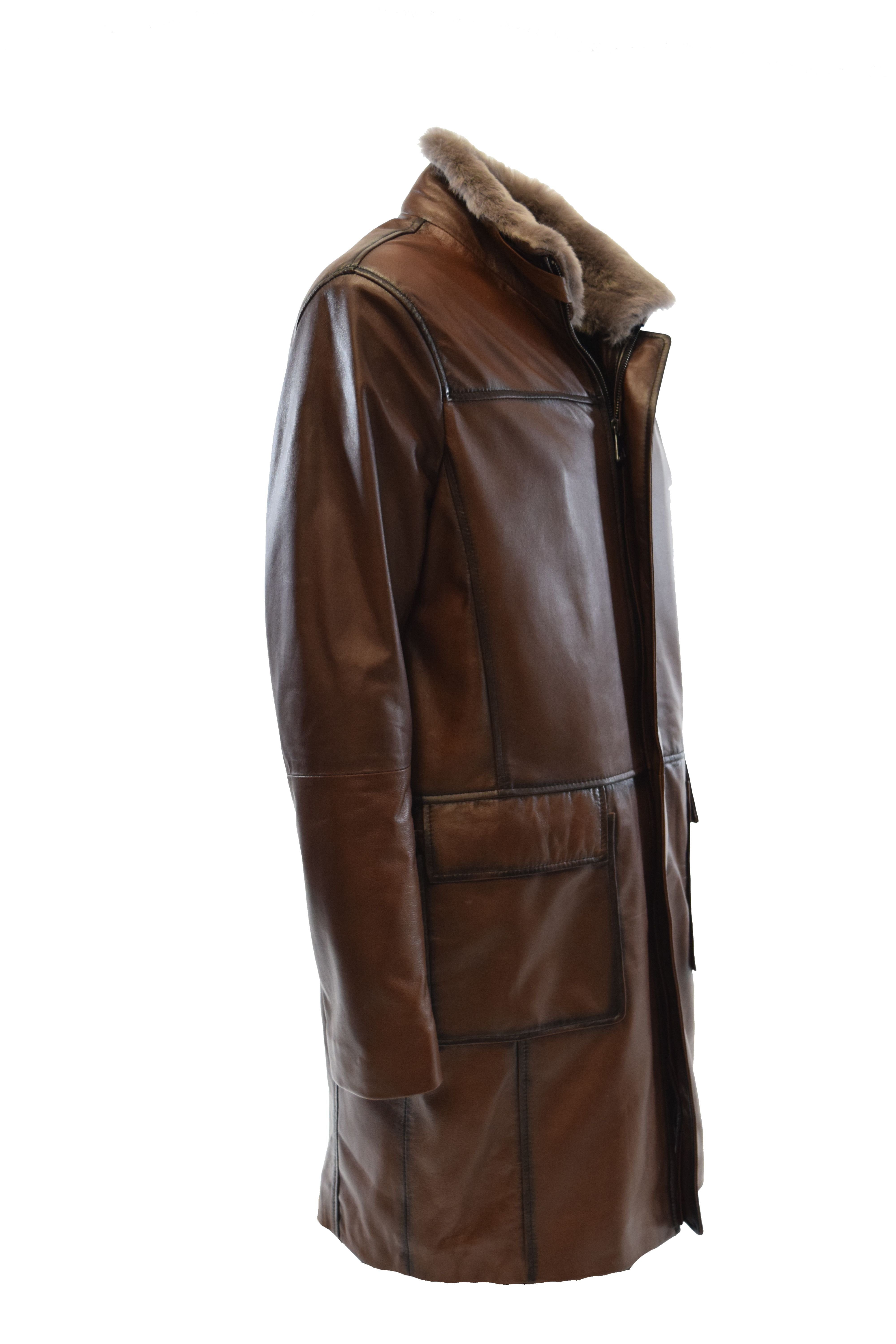 Zimmert Leather Ledermantel Marrius Schwarz, handschuhweiches Leder