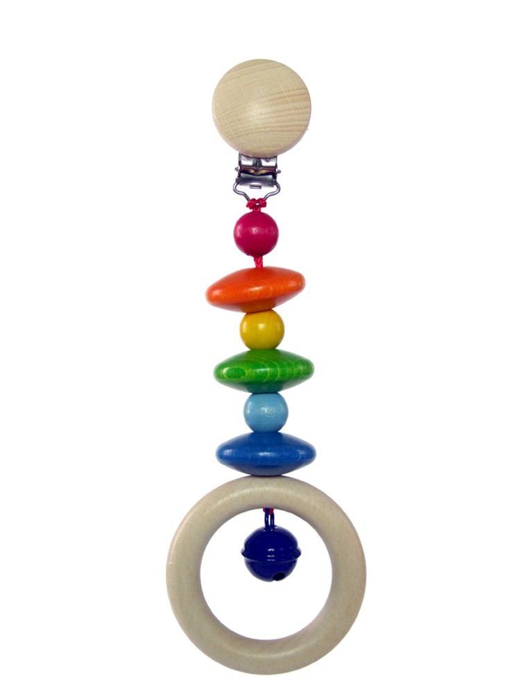 HESS SPIELZEUG Kinderwagenkette Holzspielzeug Clipanhänger Kim BxLxH 70x35x210mm NEU