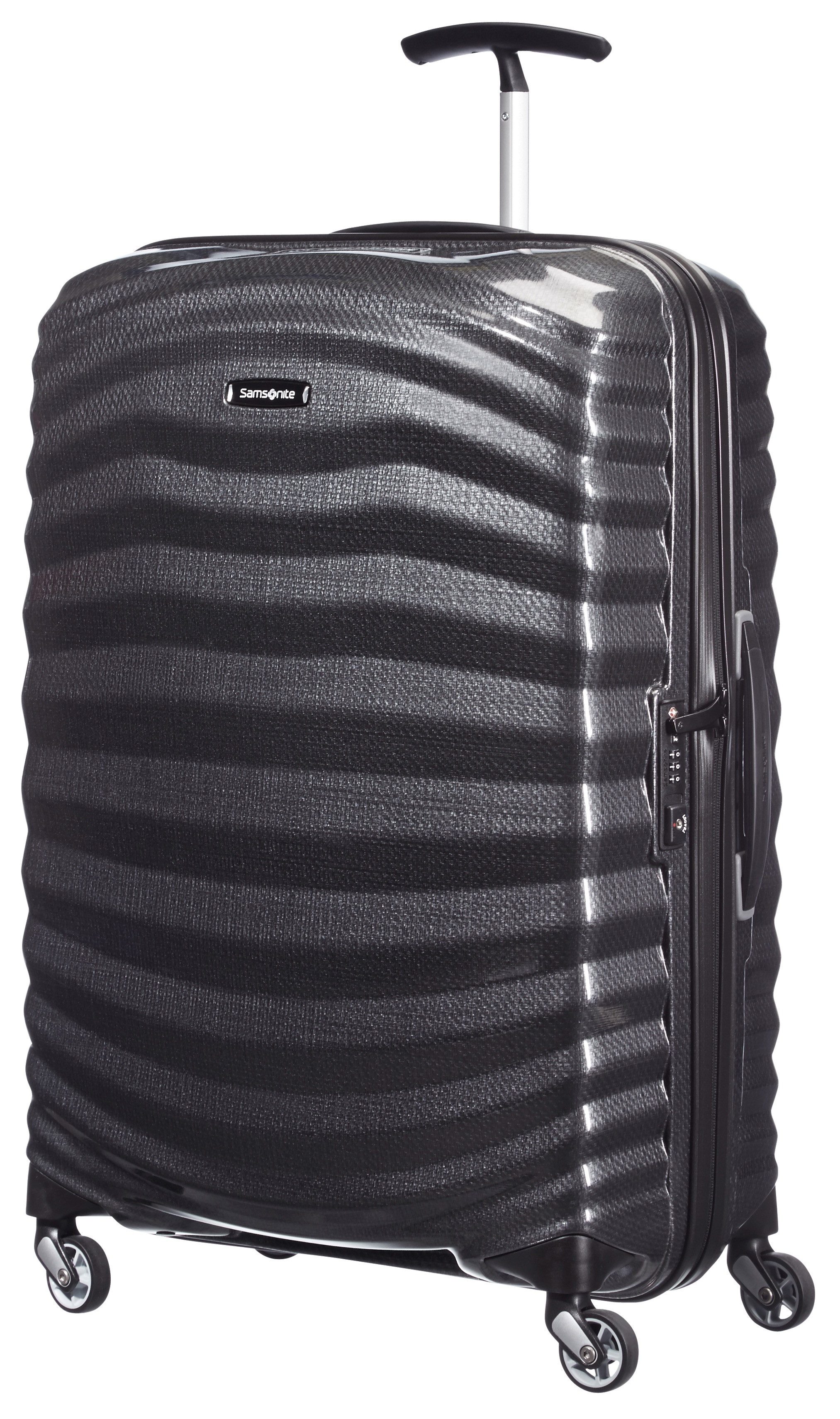 Samsonite Hartschalen-Trolley LITE-SHOCK, verschiedene Größen, 4 Rollen, mit voll gefüttertem Innenraum, mit Trennplatte mit Reißverschluss