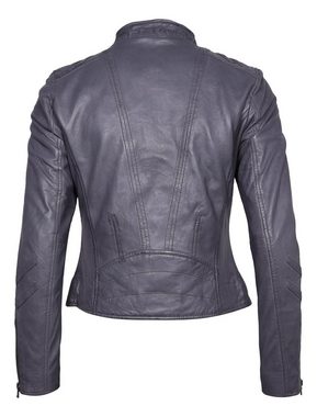 Maze Bikerjacke »Lindsay« mit Fast-forward-Applikationen, Satin-Futter