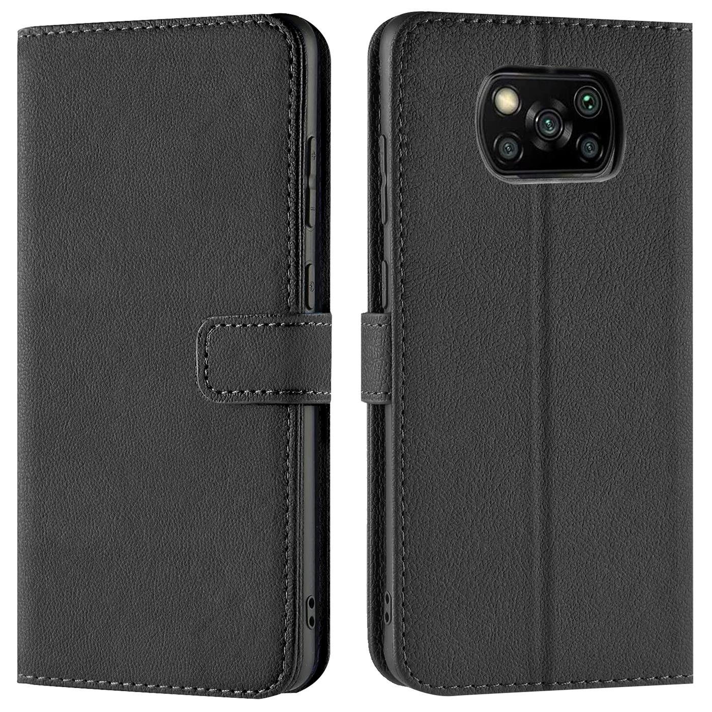 CoolGadget Handyhülle Wallet Klapp Tasche Book Case für Xiaomi Poco X3 Pro 6,67 Zoll, Hülle Klapphülle Flip Cover Etui Schutzhülle