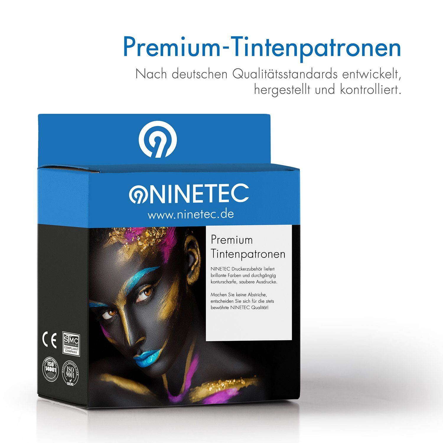 NINETEC Canon Cyan Tintenpatrone ersetzt PGI2500 PGI-2500