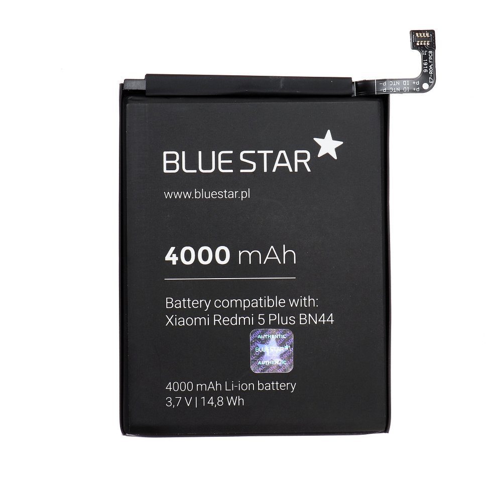 BlueStar Akku Ersatz kompatibel mit XIAOMI REDMI 5 PLUS 4000mAh Li-lon Austausch Batterie Accu BN44 Smartphone-Akku