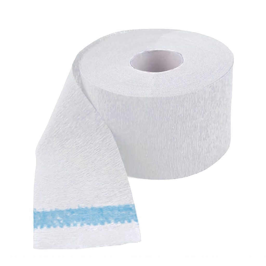 L3VEL3™ Distribution and Corporate Kittelschürze L3VEL3 – Barber Neck Strip – Weiße Friseurkragen, 500 Stück, (Einweg, 500-tlg., 5 Rollen mit je 100 Stück, insgesamt 500 Friseurkragen), Einweg, elastisch, strapazierfähig, hygienisch
