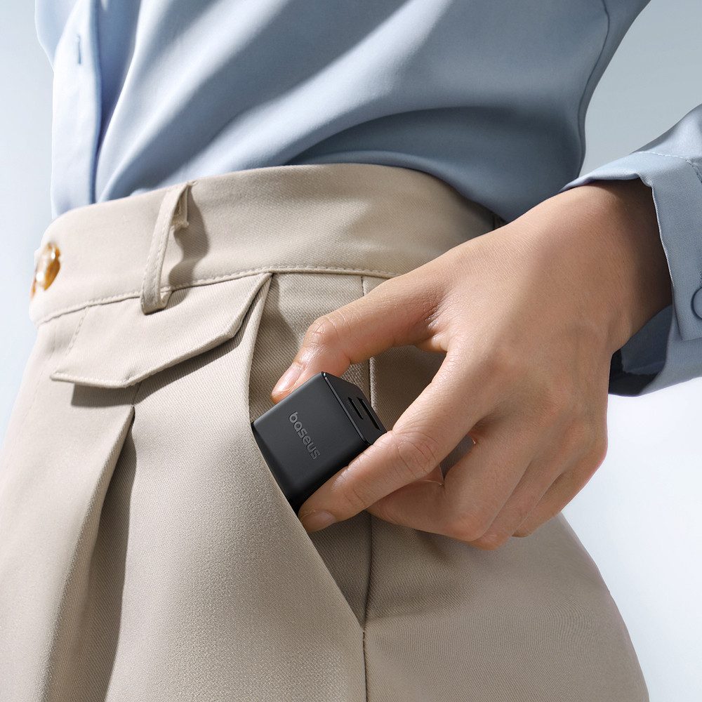 Baseus Baseus Palm 20W USB-C USB-A Wandladegerät Schwarz Smartphone-Ladegerät