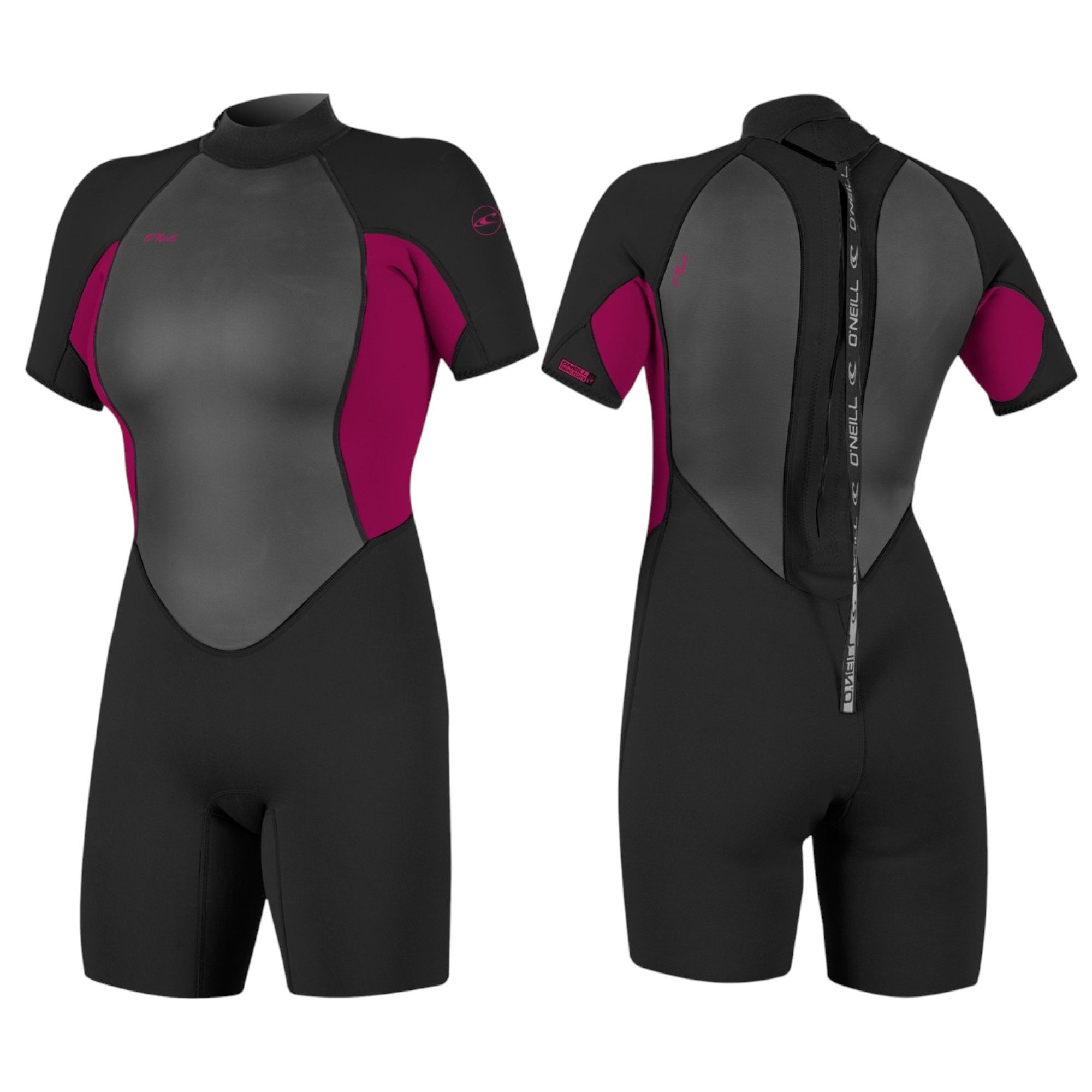 O'Neill Neoprenanzug O'NEILL WMS REACTOR-2 Neoprenanzug 2mm Damen Shorty Wetsuit Backzip