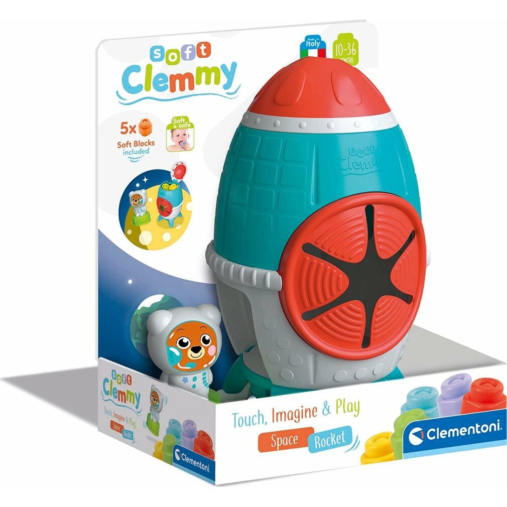 Clementoni® Clementoni Baby Clemmy - Sinnesrakete mit Bauklötzen Spielbausteine, (Packung)