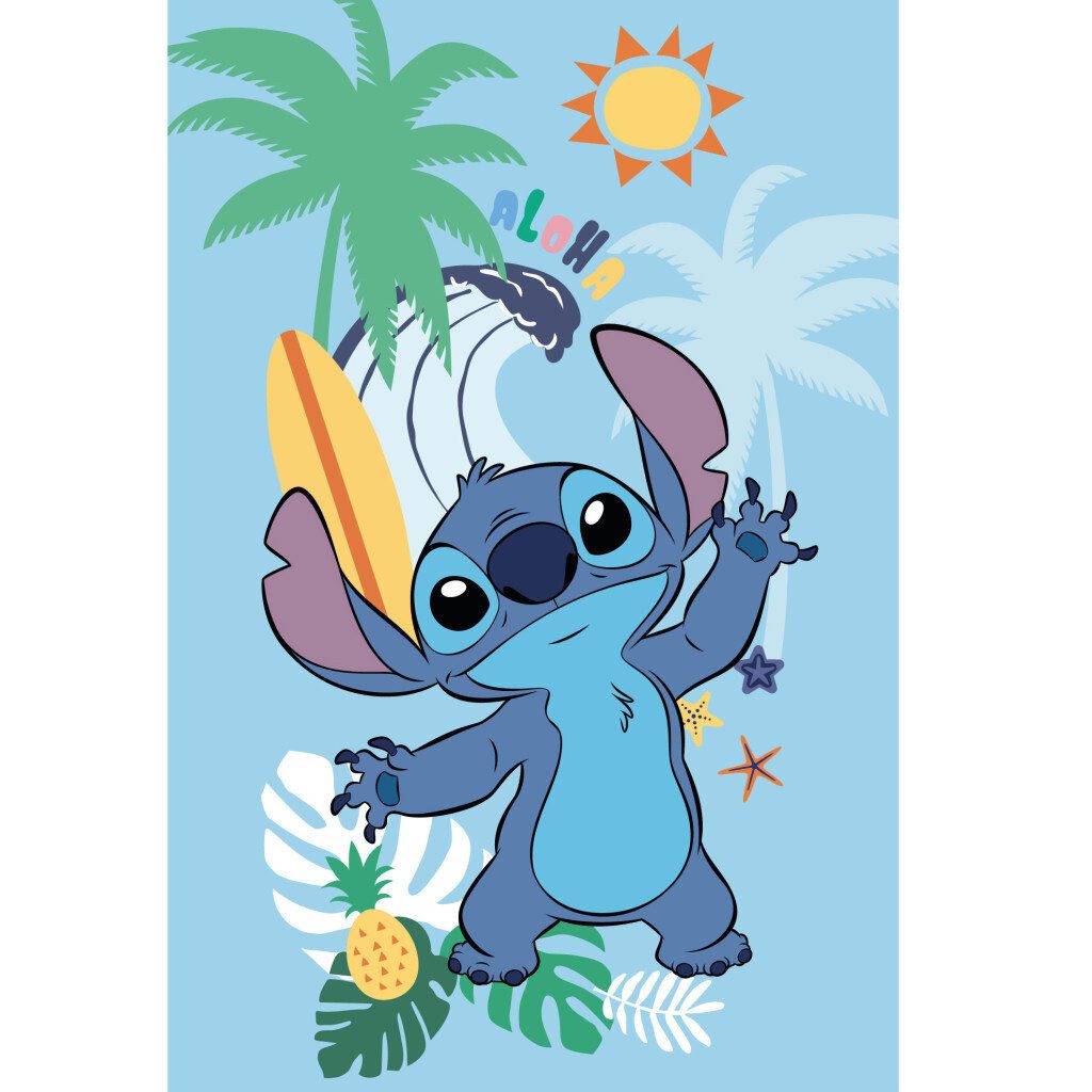 Wohndecke Disney Lilo und Stitch Summer Fleece-Decke 100x150cm, Disney, Ges günstig online kaufen