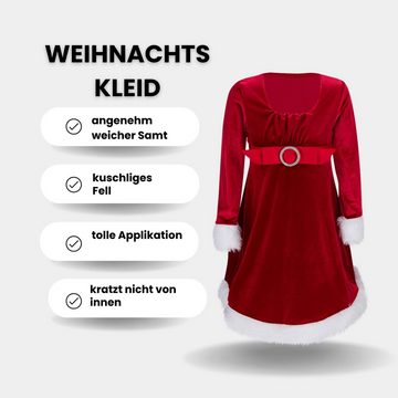 Berlinsel Abendkleid Mädchen Weihnachtskleid Partykleid Festtagskleid Weihnachtsoutfit für Weihnachtsabend, Weihnachtsfoto oder als Weihnachtsgeschenk 2023
