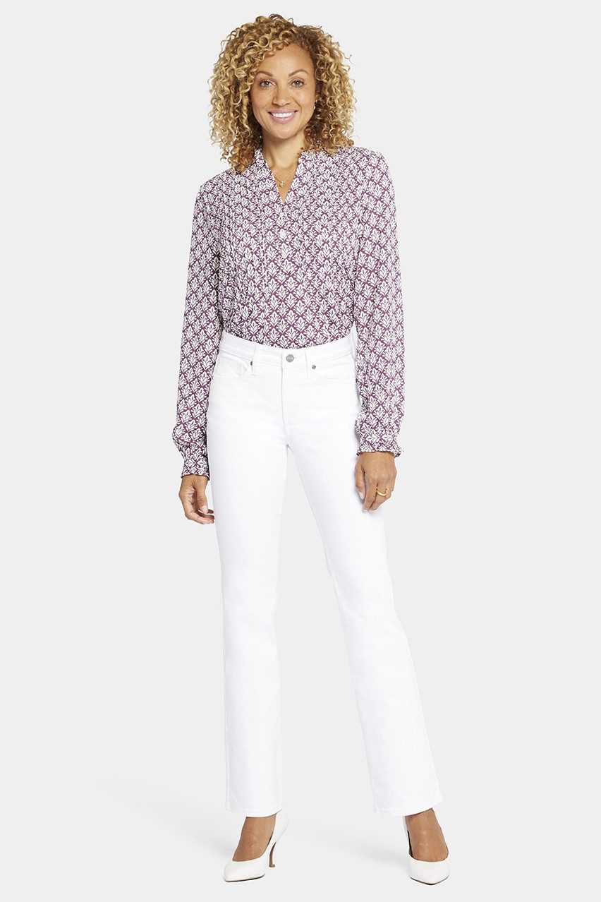 NYDJ Bootcut-Jeans Barbara Bootcut Jeans Weiß Premium Denim (Petite)
