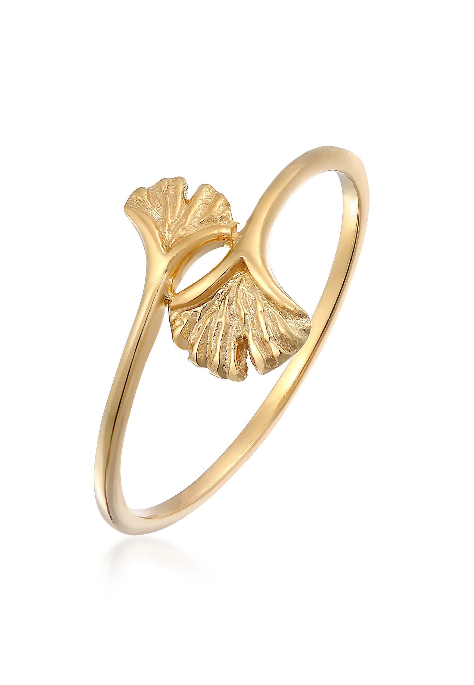 Elli Premium Fingerring Offen Verstellbar Ginkgo günstig online kaufen