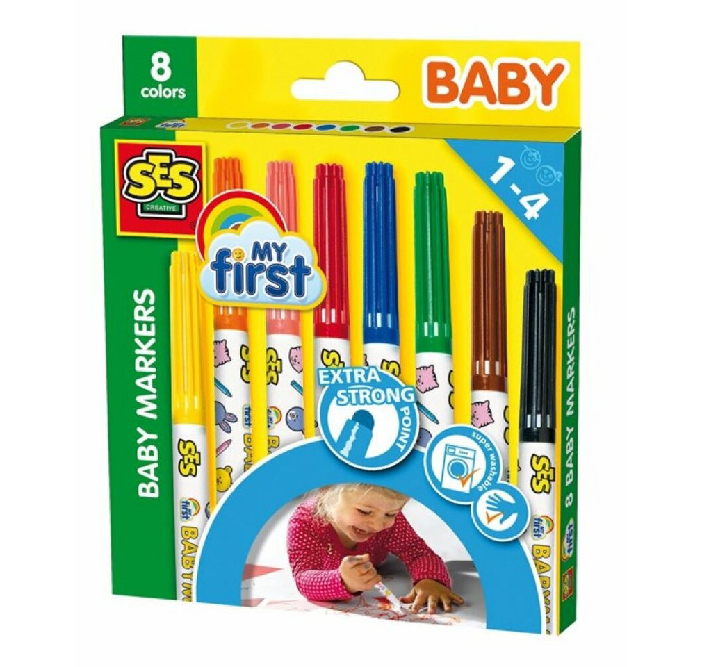 Thumbnail - SES Creative Malstift Ses 00299 My First Baby Markers 8St.