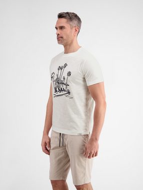 LERROS T-Shirt LERROS Herren T-Shirt, manuell designter Frontprint
