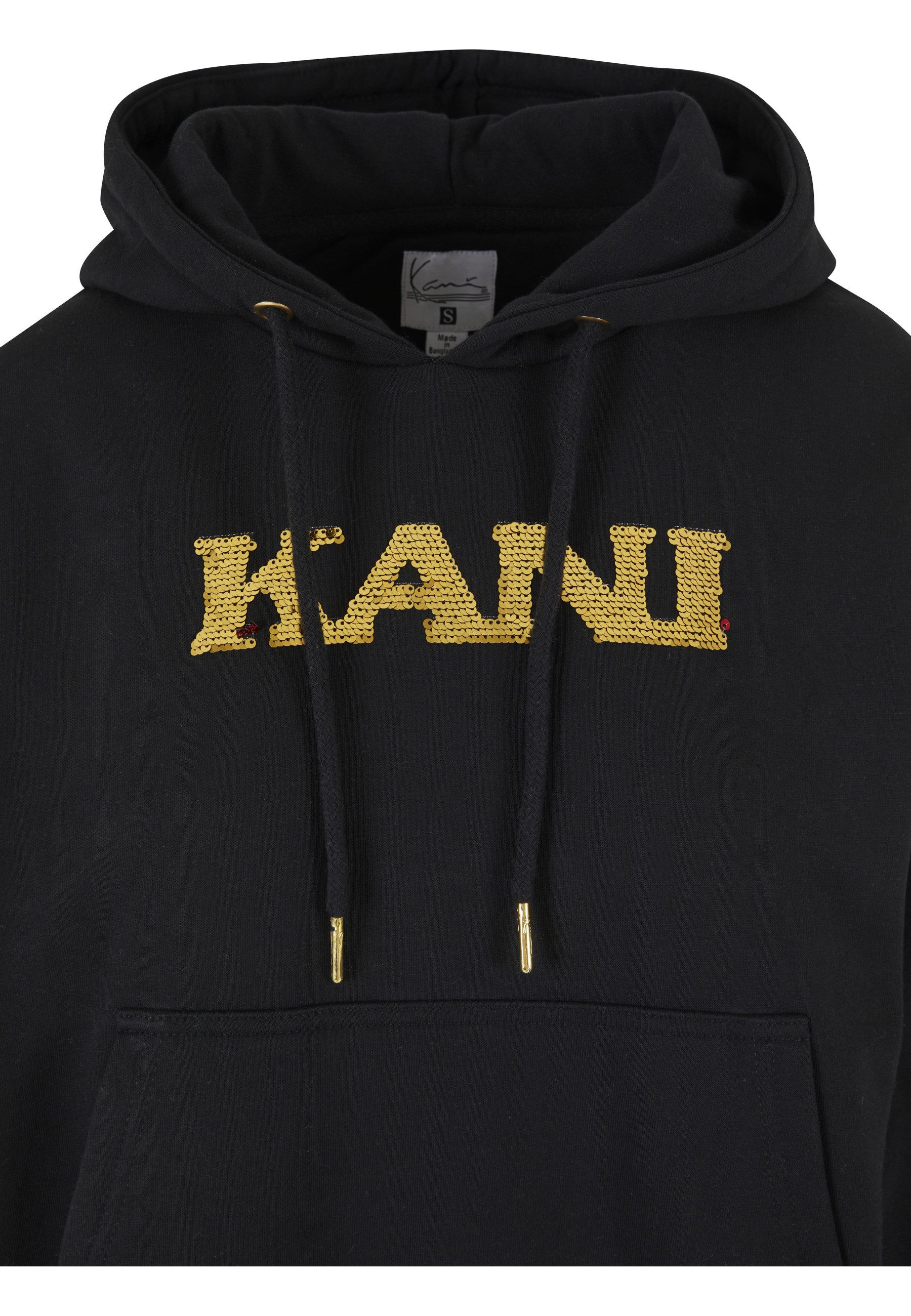 Karl Kani Kapuzenpullover Karl Kani Damen KW213-059-1 Retro Sequins OS Hoodie black (1-tlg)