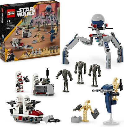 LEGO® Konstruktionsspielsteine Clone Trooper™ & Battle Droid™ Battle Pack (75372), LEGO Star Wars™, (215 St), Made in Europe