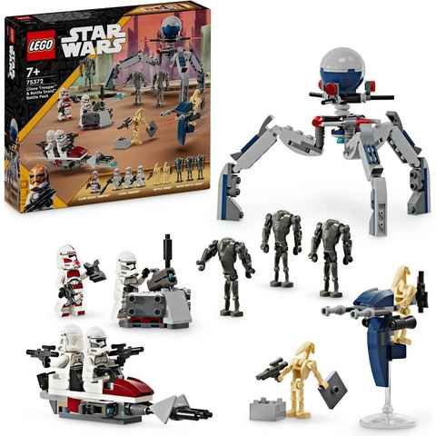 LEGO® Konstruktionsspielsteine Clone Trooper™ & Battle Droid™ Battle Pack (75372), LEGO Star Wars™, (215 St), Made in Europe