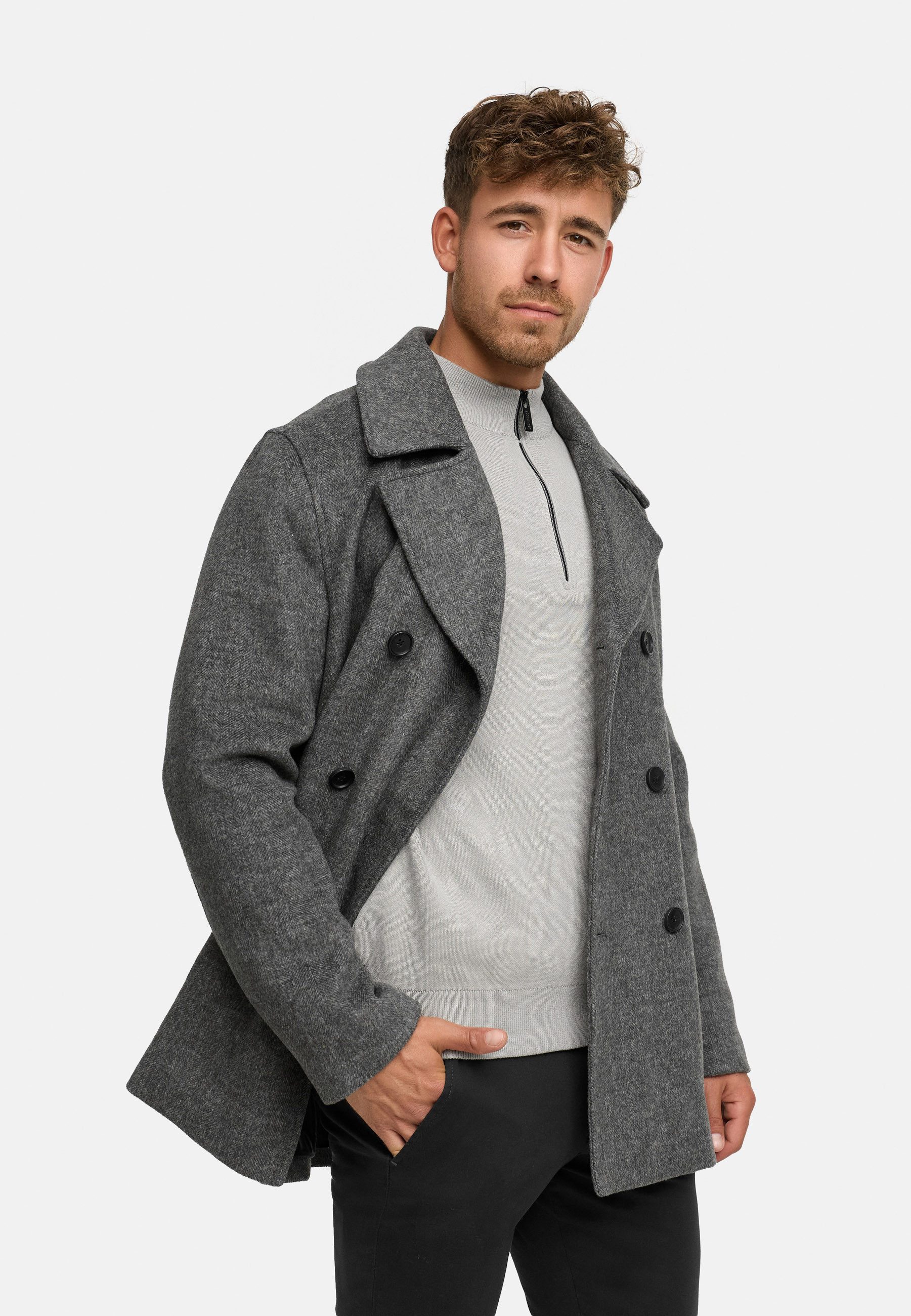Indicode Wollmantel Herren INParade Winter Mantel Herrenmantel Herrenmantel mit Wollanteil