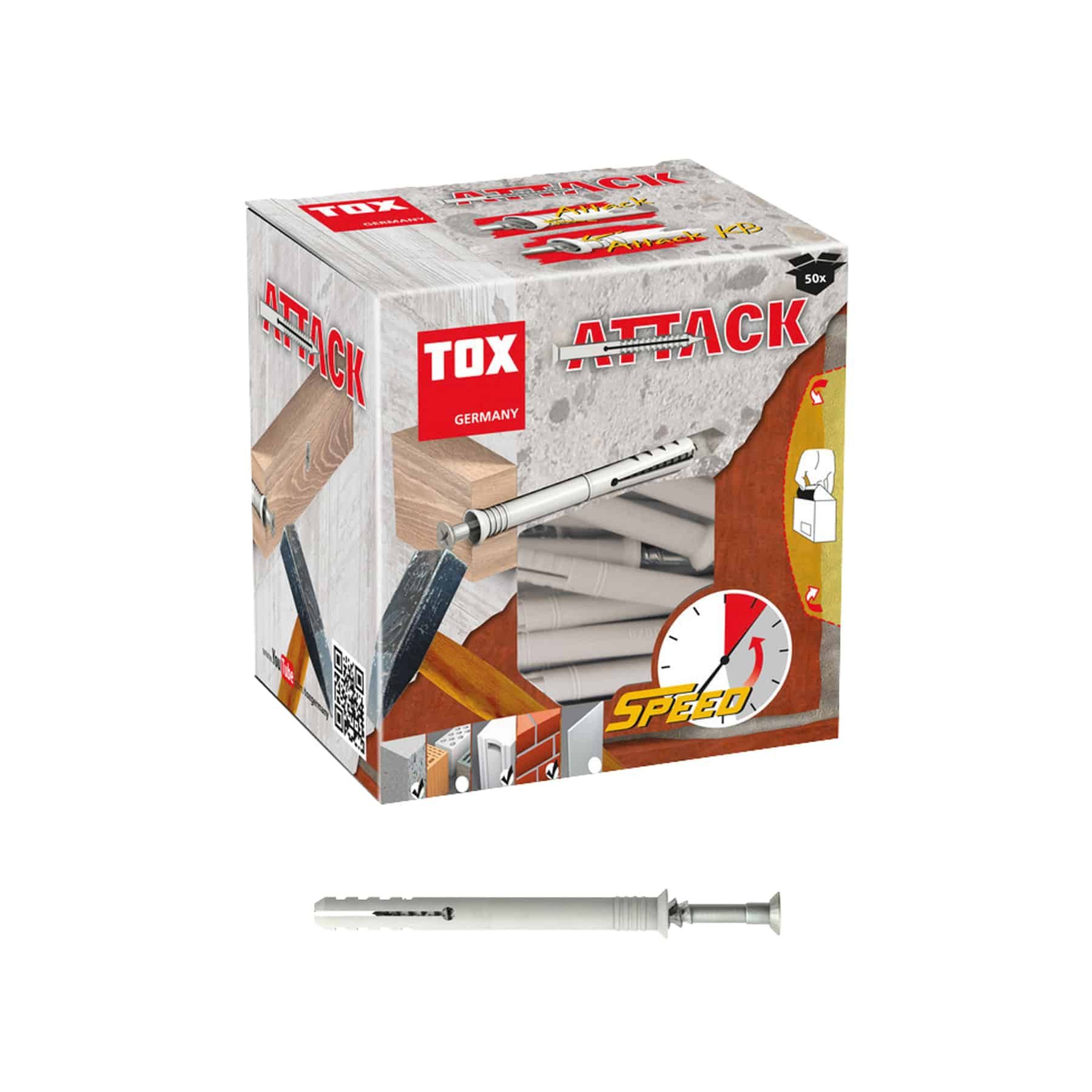 Tox Nageldübel TOX Nageldübel Attack, 6x60 mm, 50 Stück