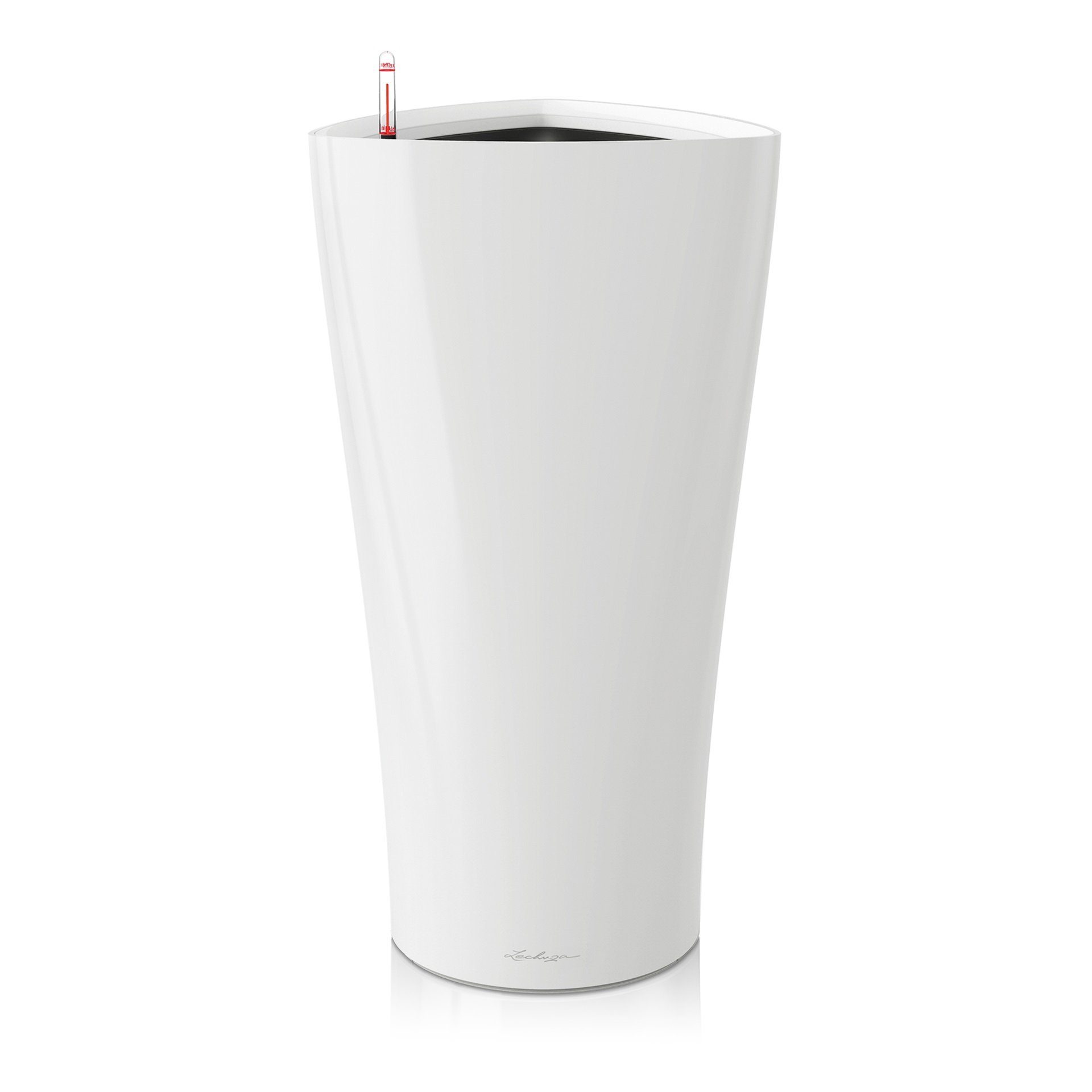 Lechuza® Blumentopf Pflanzsäule Delta 30 weiß hochglanz