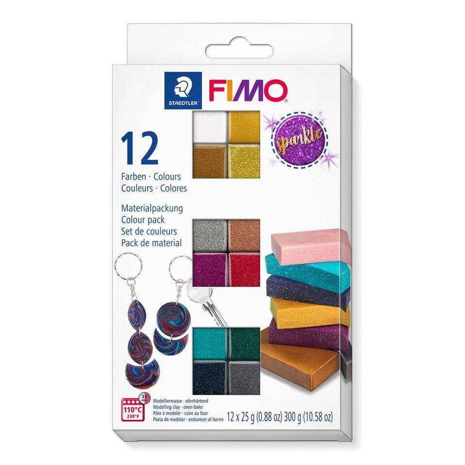 Modelliermasse Fimo Effect Sparkle, 12x25g