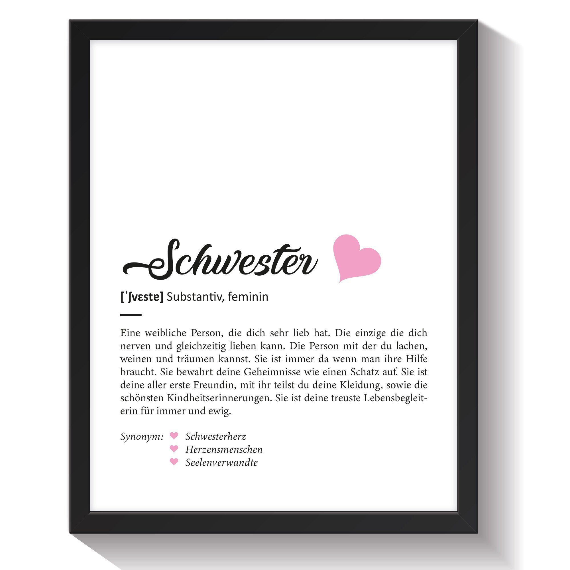 GRAVURZEILE Poster Definition Poster, Kunstdrucke auf DIN A4 Foto-Papier, S günstig online kaufen