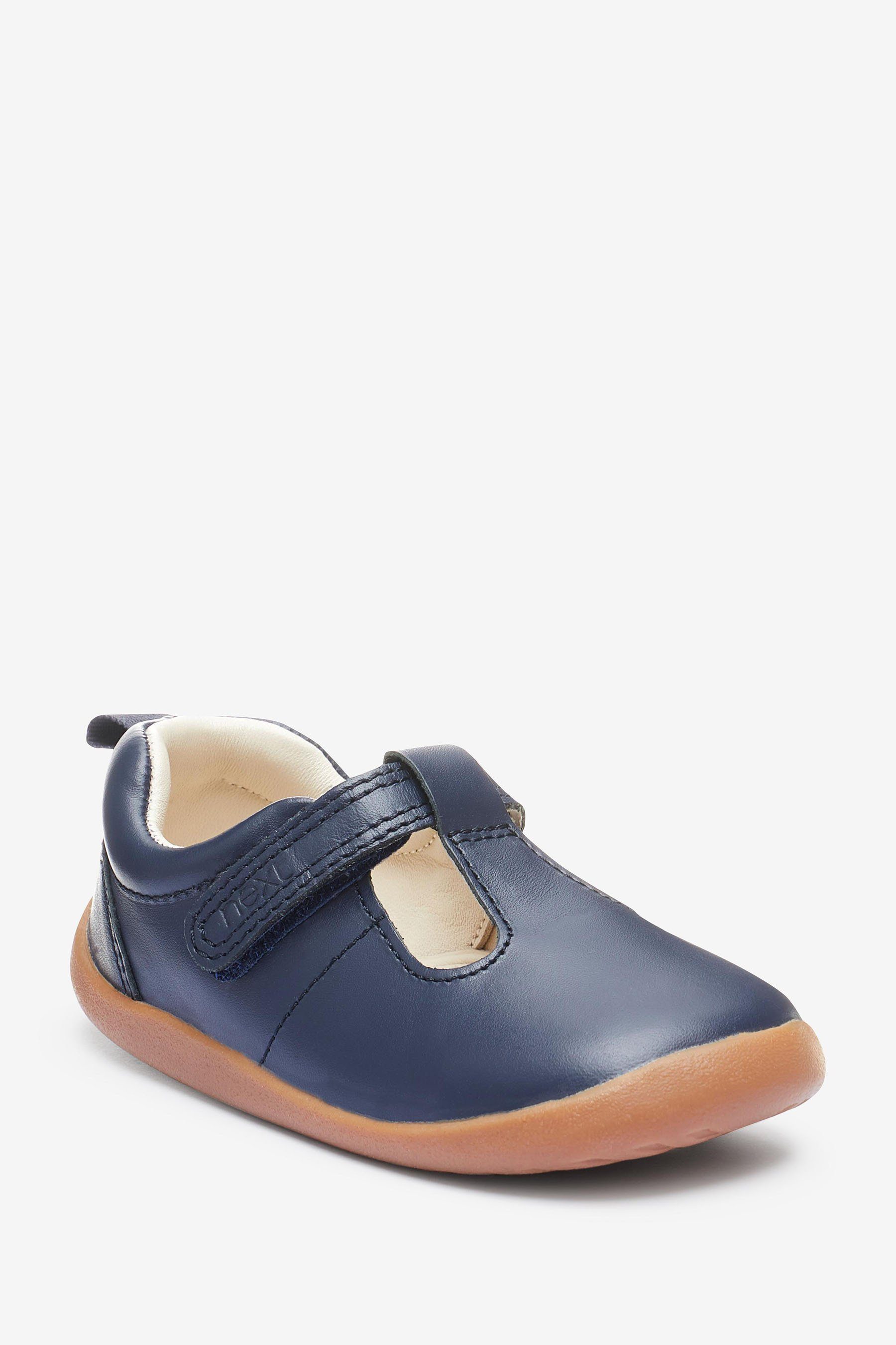 Next First Walker Lederschuhe mit T-Riemen Lauflernschuh (1-tlg) Navy