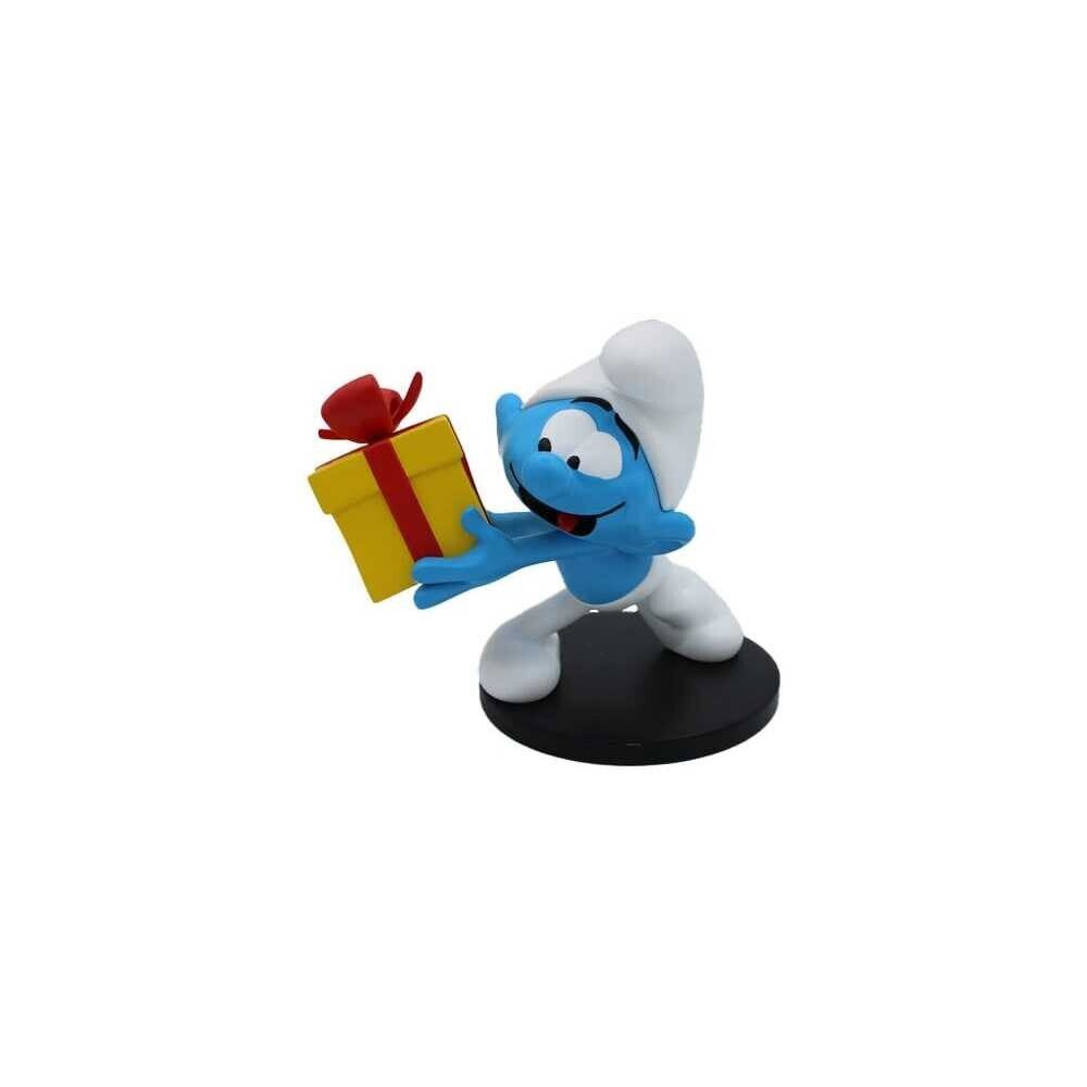 heo Merchandise-Figur Die Schlümpfe Statue Jokey-Schlumpf mit Geschenk 10 cm
