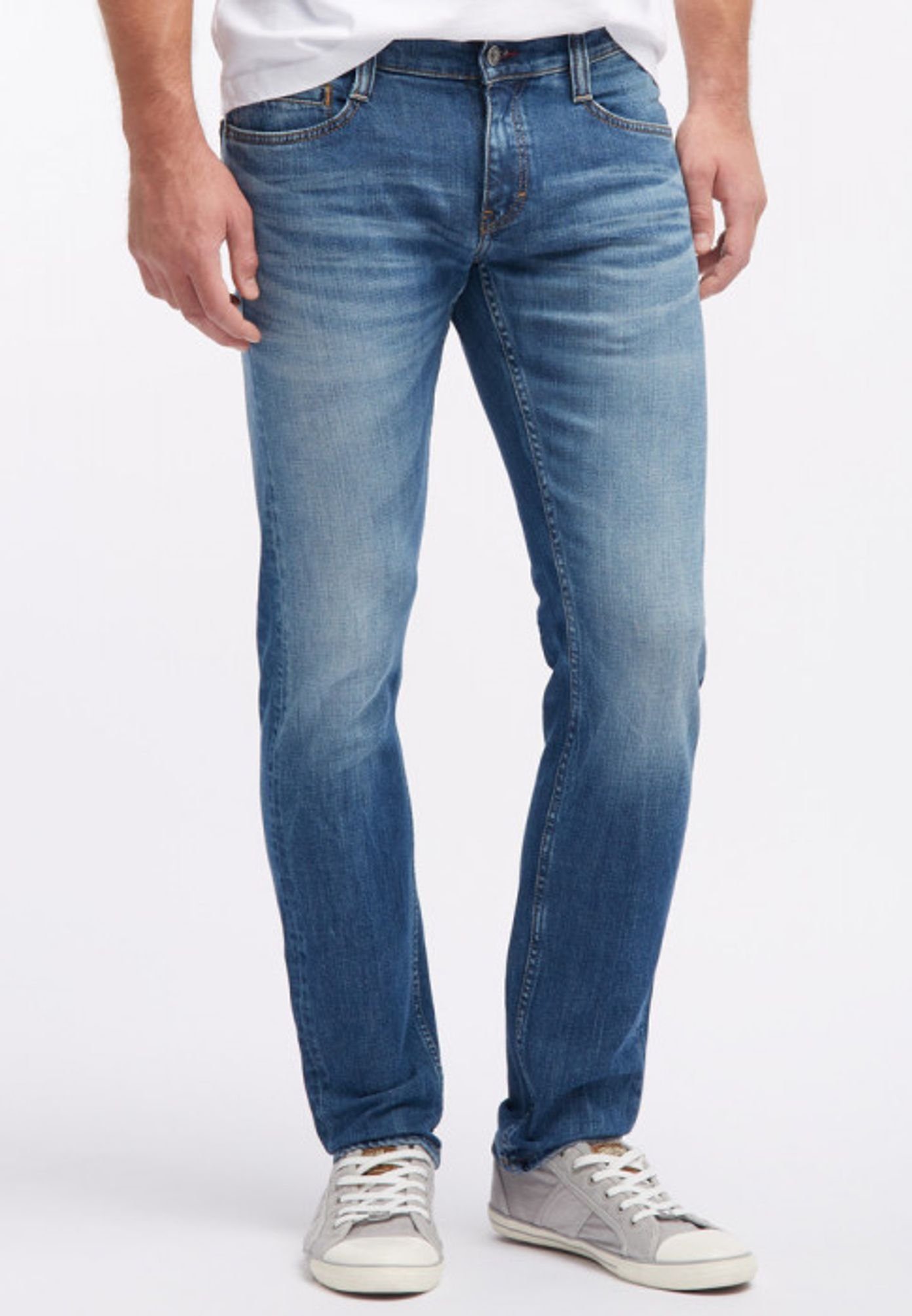 Oregon Slim(3116-5111) MUSTANG Dark 5-Pocket-Jeans used (583) scratches