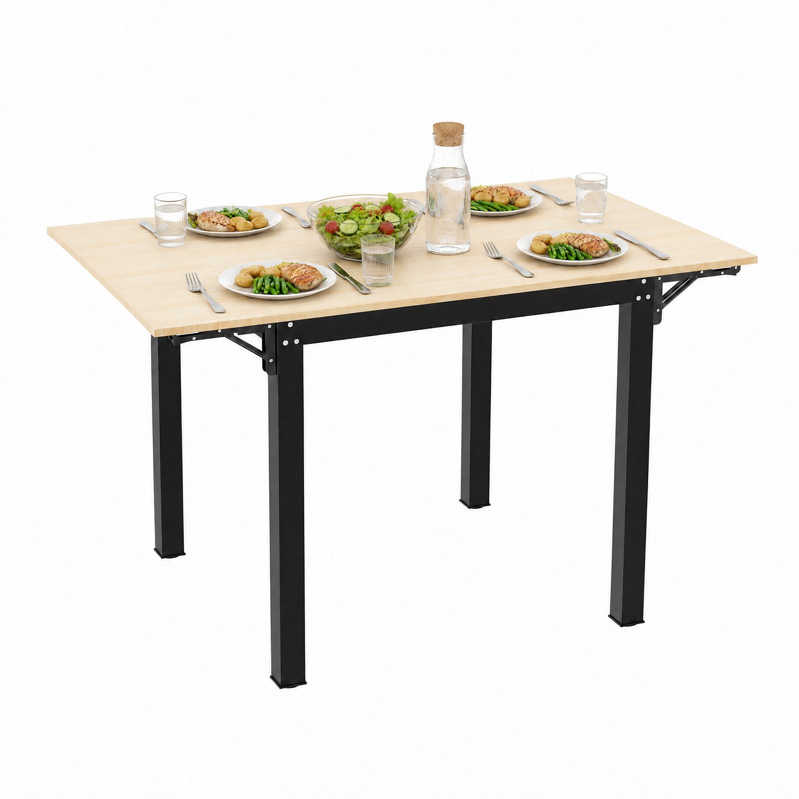 JEOBEST Esstisch Klappbarer Esstisch 120x 78cm, Küchentisch für 2-4 Personen, (1 Tisch) Für kleine Räume, Esszimmer, Küche, Höhe 75 cm