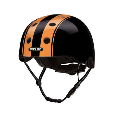 Melon Fahrradhelm Double Orange Black, super leicht, Magnetverschluss, größenverstellbar, mehr als 50 Designs