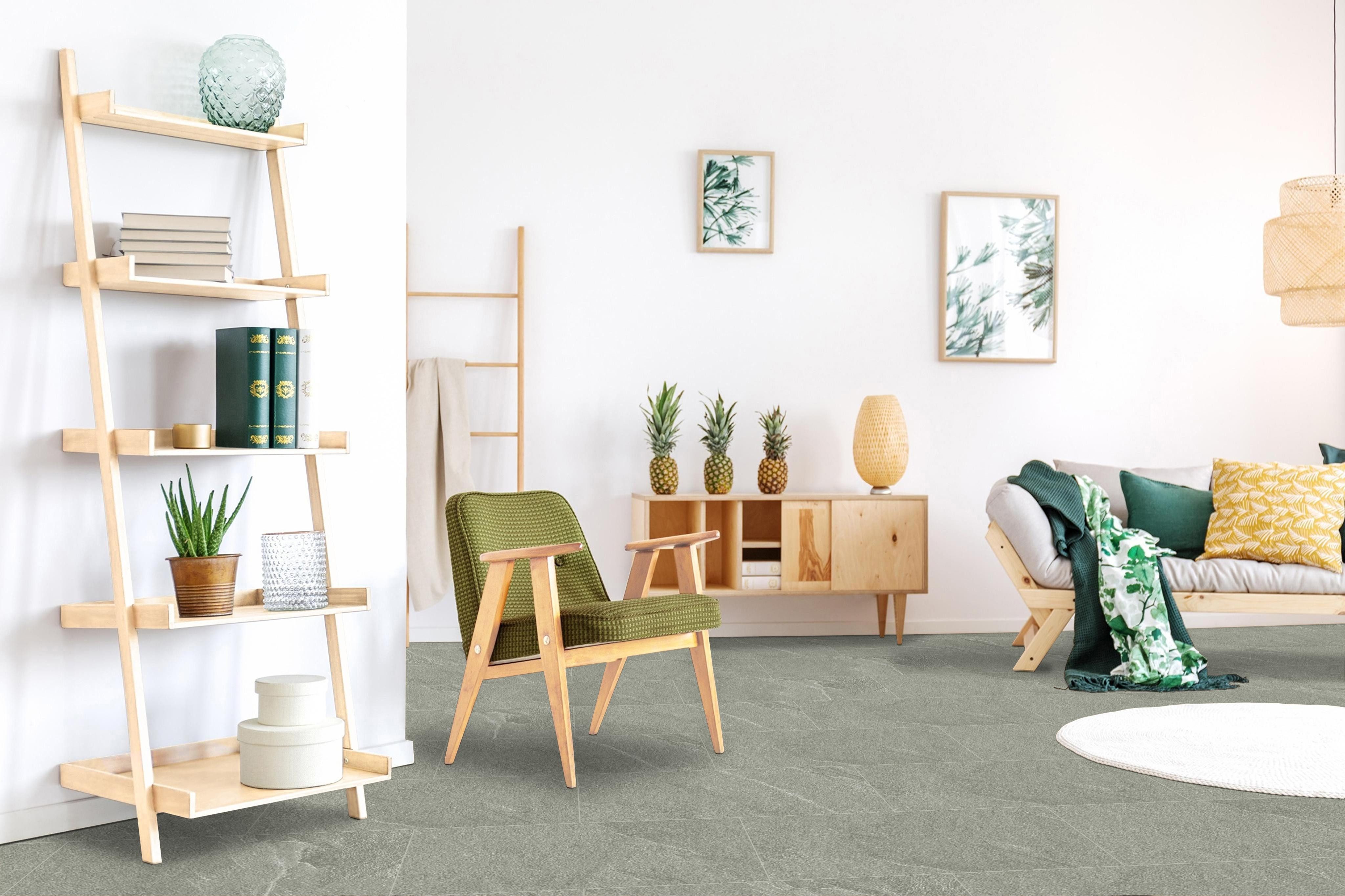 Check Klickfliesen NEU "CHECK smart tile Fliese 5000; 5001; 5002; 5003", Packung, Grau & Matt. Format 60x29,4x0,85 cm. 1 Packung: 11 Stück, 1,94m²