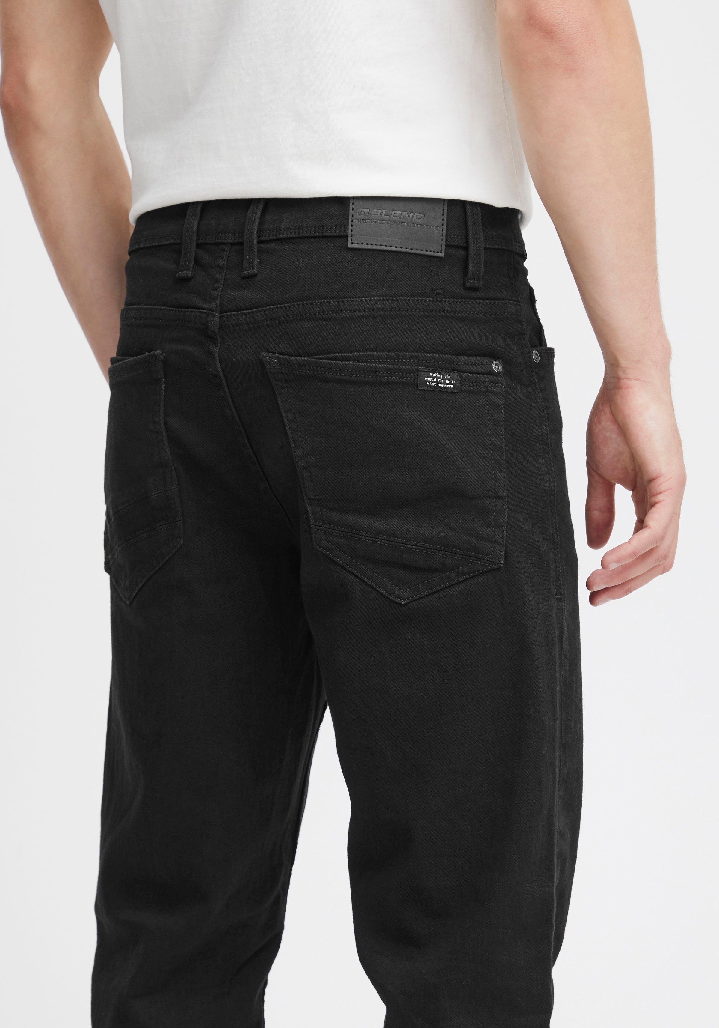 Blend Regular-fit-Jeans BL-Rock fit Baumwollmischung mit Elasthan, Regular Fit, elastisches Denim